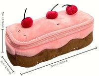 Cherry Cake Plush Pencil Case