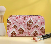 Gingerbread House/Candy Cane Makeup Bag