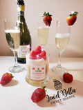 Strawberries and Champagne Scented Candle 12 oz.