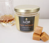 Cognac and Caramel Scented Candle 10 oz.